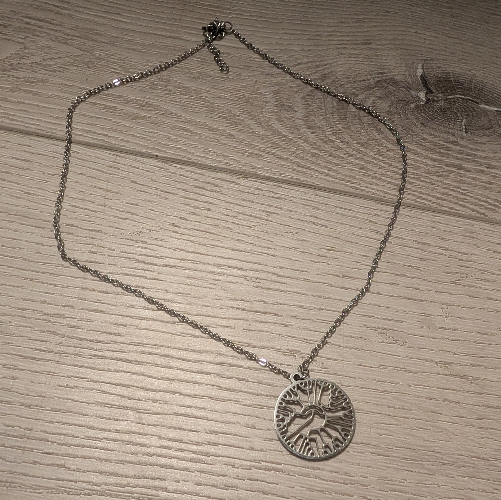 Joulery Tree Of Life Necklace (Silver Tone)